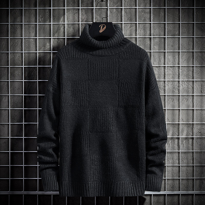 Title 4, Loose Knit Bottoming Turtleneck Sweater Men