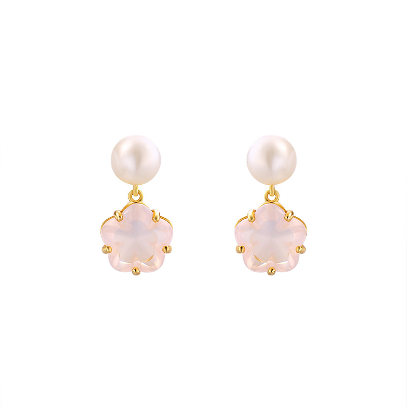 Anti Allergic Natural Crystal Earrings