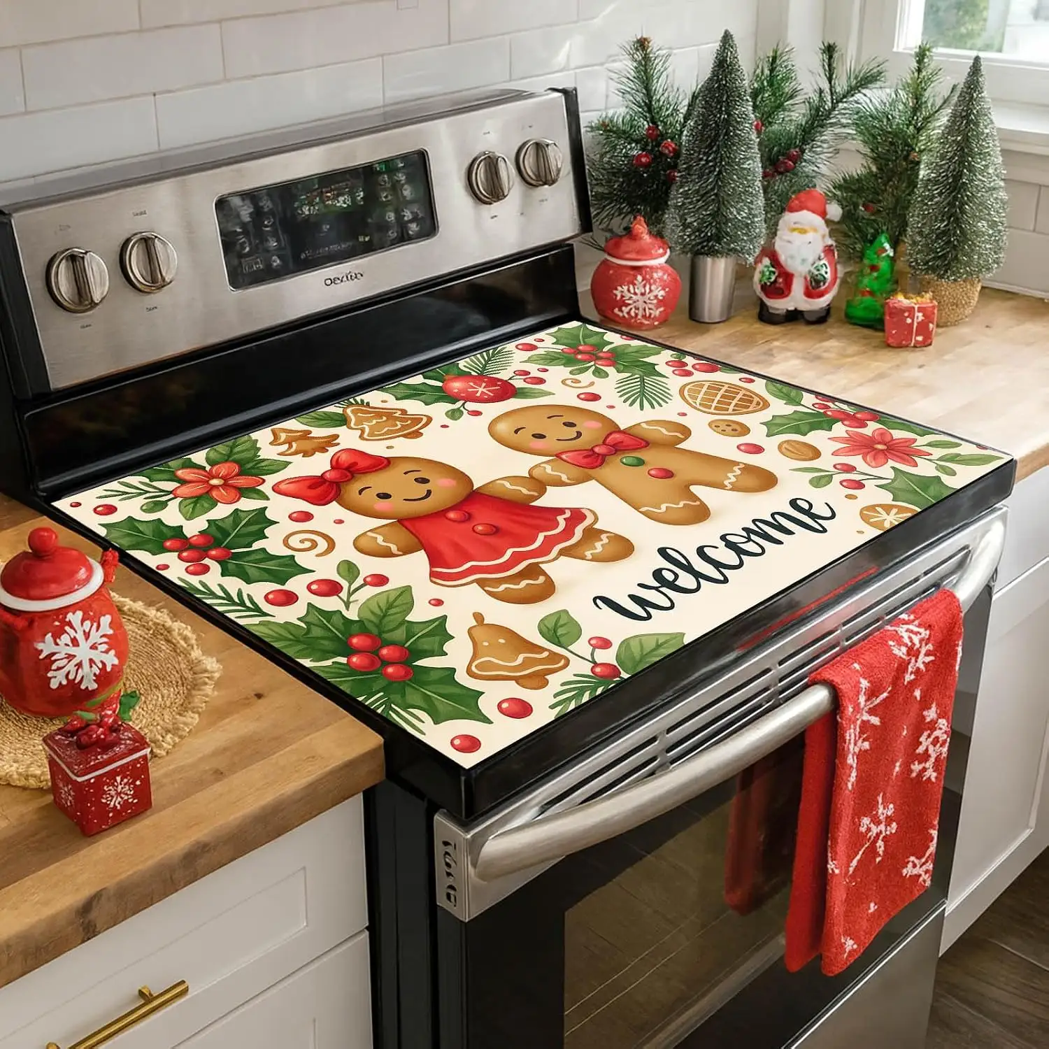 Christmas Stove Top Cover, 28 X 20