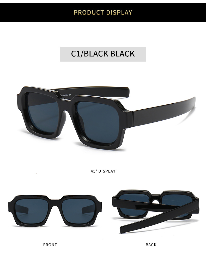 Title 2, Fashion Modern Catwalk Plain Sunglasses