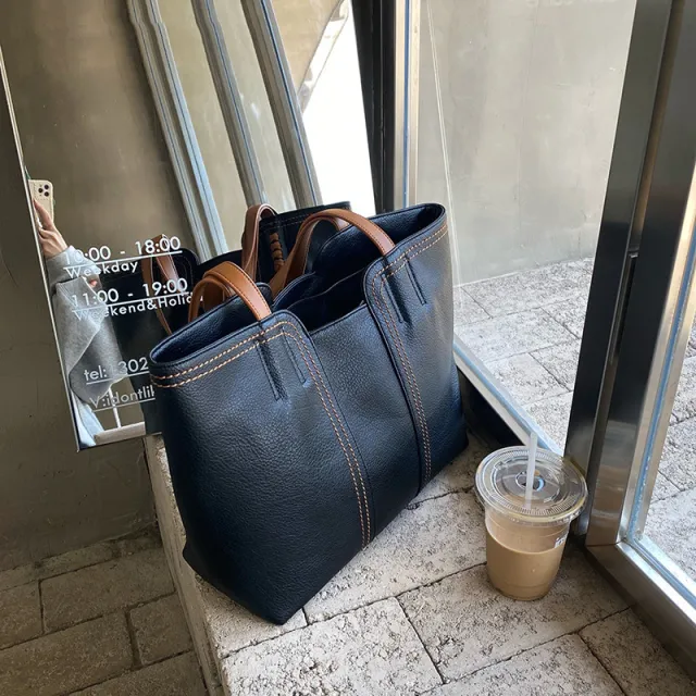 New Fashion Atmosphere Simple Tote Bag Retro Black - Shop at LoveMi