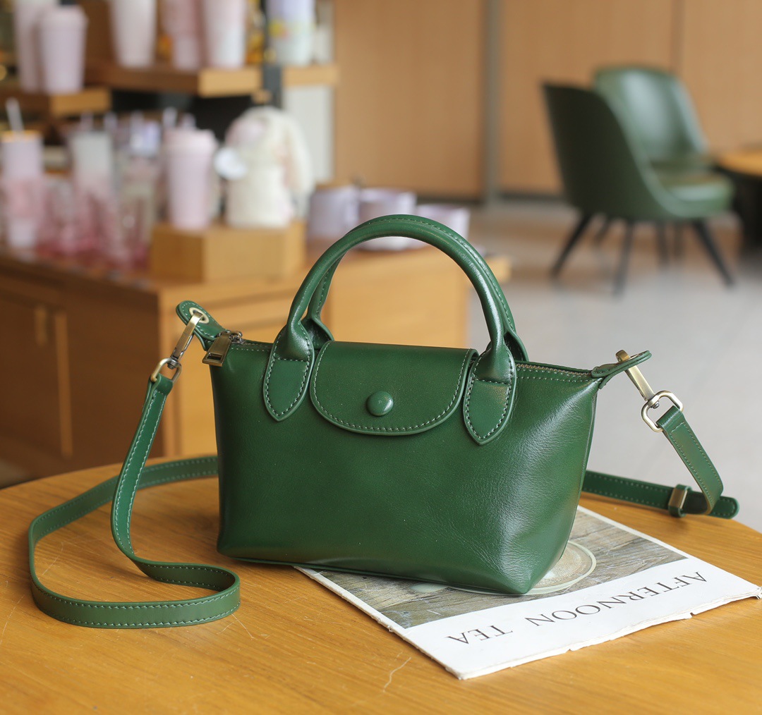 Sac pour femme en cuir baidie, sac de boulette en peau de vache tanné végétal – Image 2