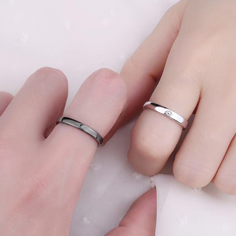 Men And Women Creative Star And Moon Couple Ring