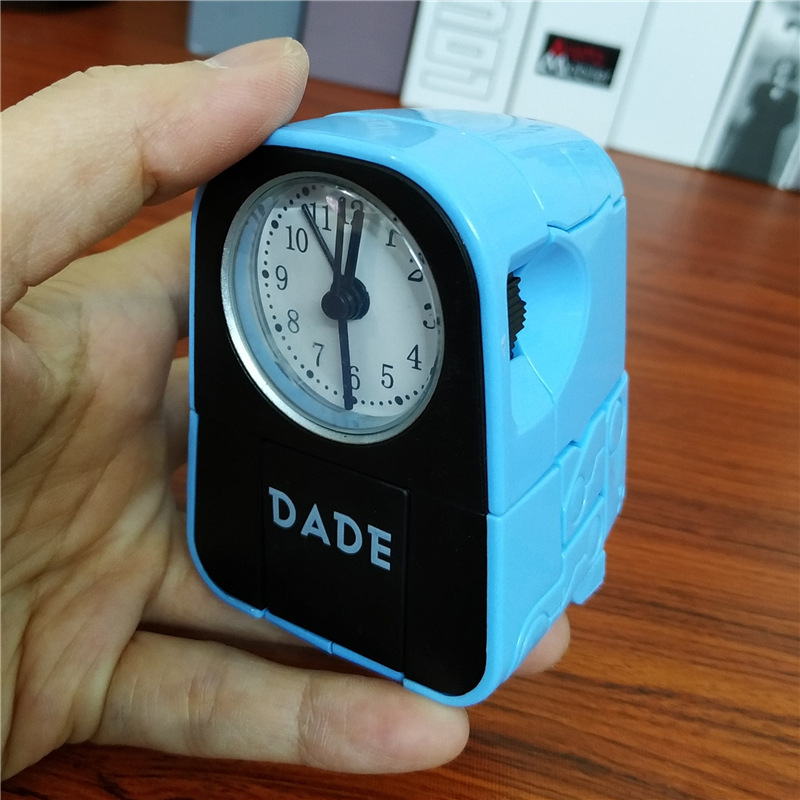 Title 4, New Creative Manual Deformation Alarm Clock For...