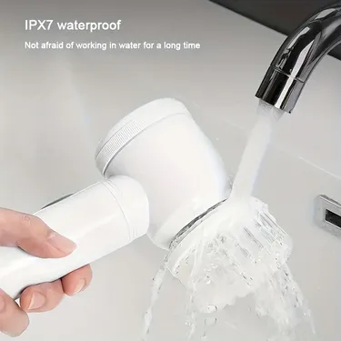 1pc Electric Spin Cleaning Brush,USB Rechargeable Handheld Kitch Cleaner Coldless Rotary Brush, Power Brush Bathroom Rechargeable Brush, Automatic Rotary Power Cleaning Brush For Cleaning – image 3