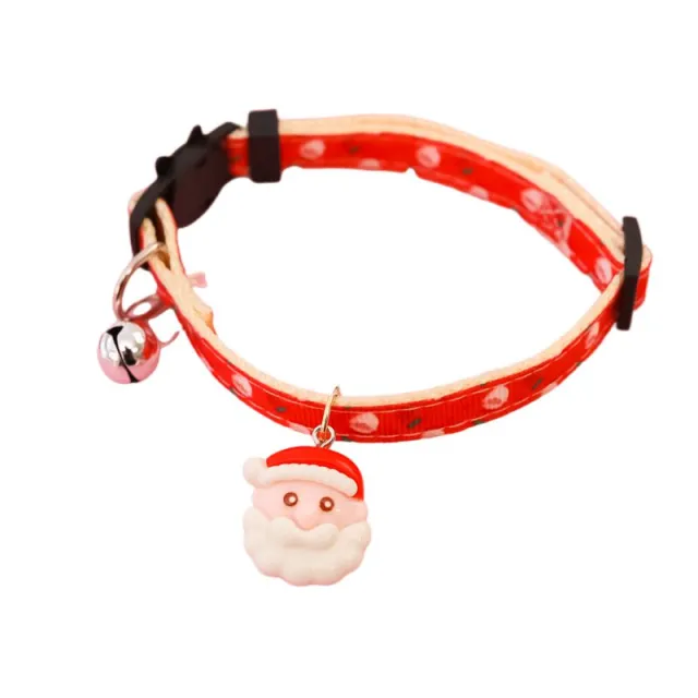 Christmas Holiday Pet Bow Ties, Collars, Dog Bows, Bells, Cat Necklaces, Anti suffocation Safety Buckles Santa Claus Collar - Shop at LoveMi