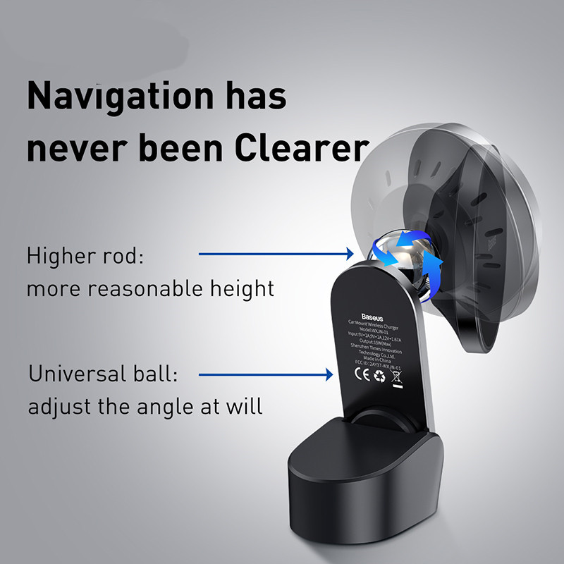 Compatible with Apple , Center Console Magnetic Car Bracket Wireless Charging