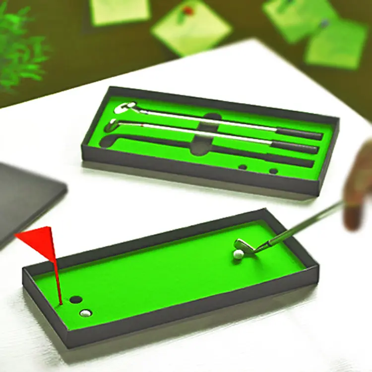 Desktop Mini Golf Putting Green Metal Club