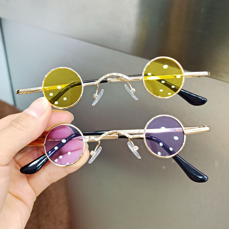 Title 7, Girls Fashion Retro Round Frame Sunglasses