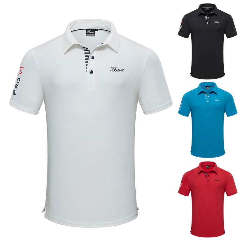 Breathable And Quick-drying T-shirt Tops Outdoor Sports Shirts Leisure Golf Ball Uniforms