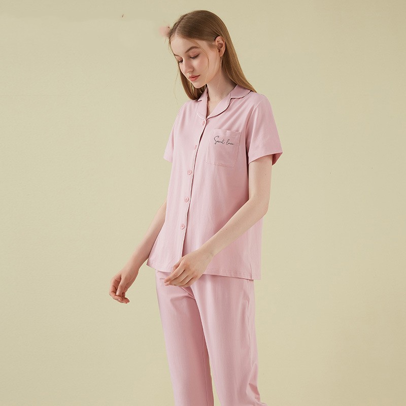 Title 2, Pure Cotton Womens Suit Pajamas