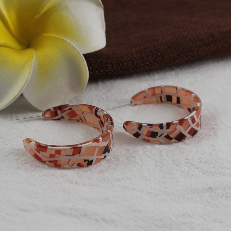 Flower Color Simple And Beautiful Creative S925 Silver Needle Niche Design Earrings