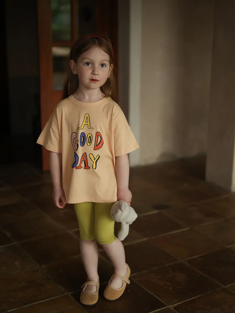 Cotton Cartoon Short Sleeve T-shirt Baby