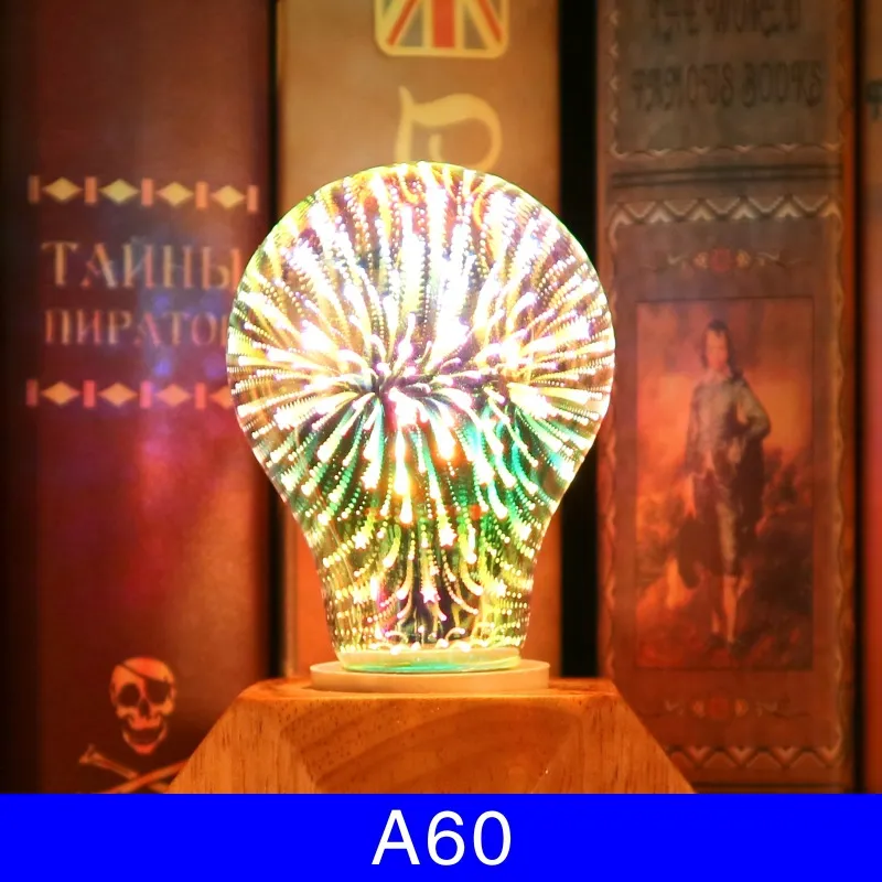 3D Fireworks Decorative Light Bulb Christmas Lights Christmas Home Decorations – image 6