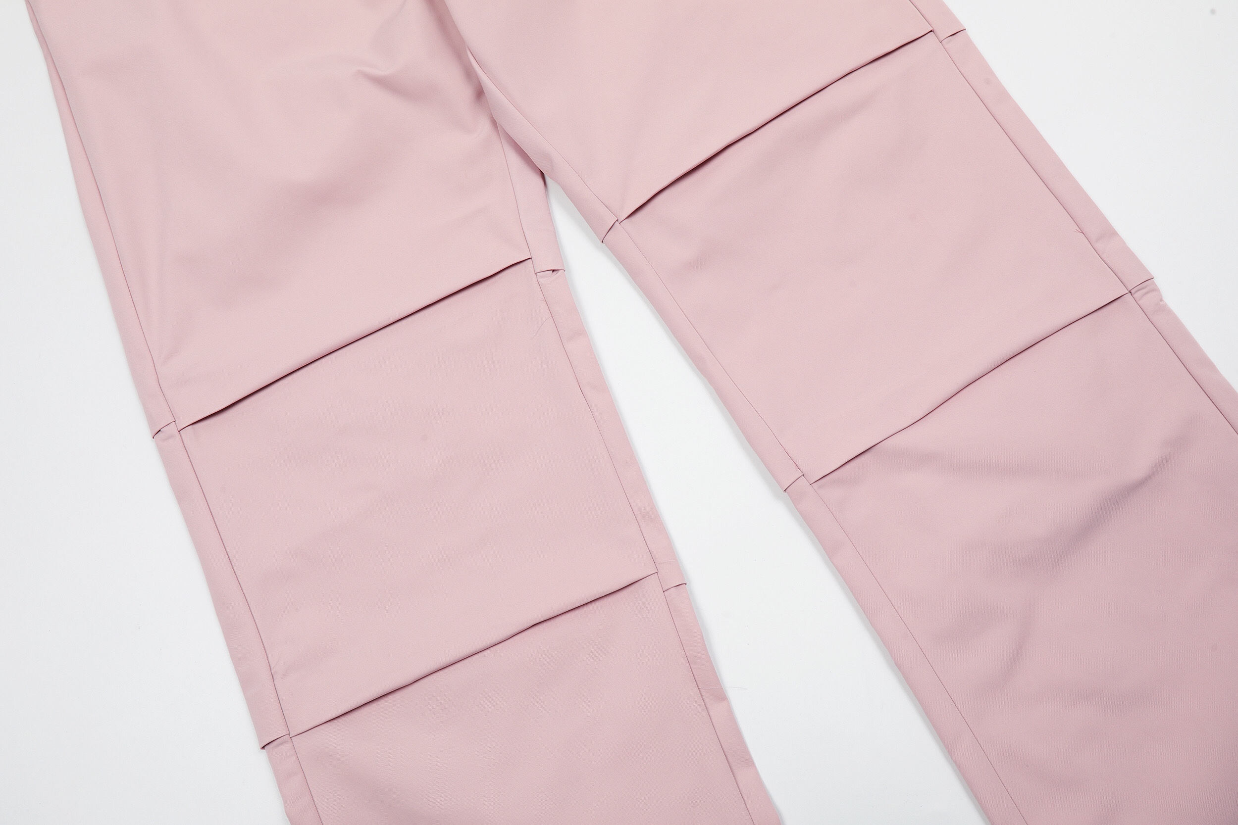 Women's Retro Pleated Pink Overalls
