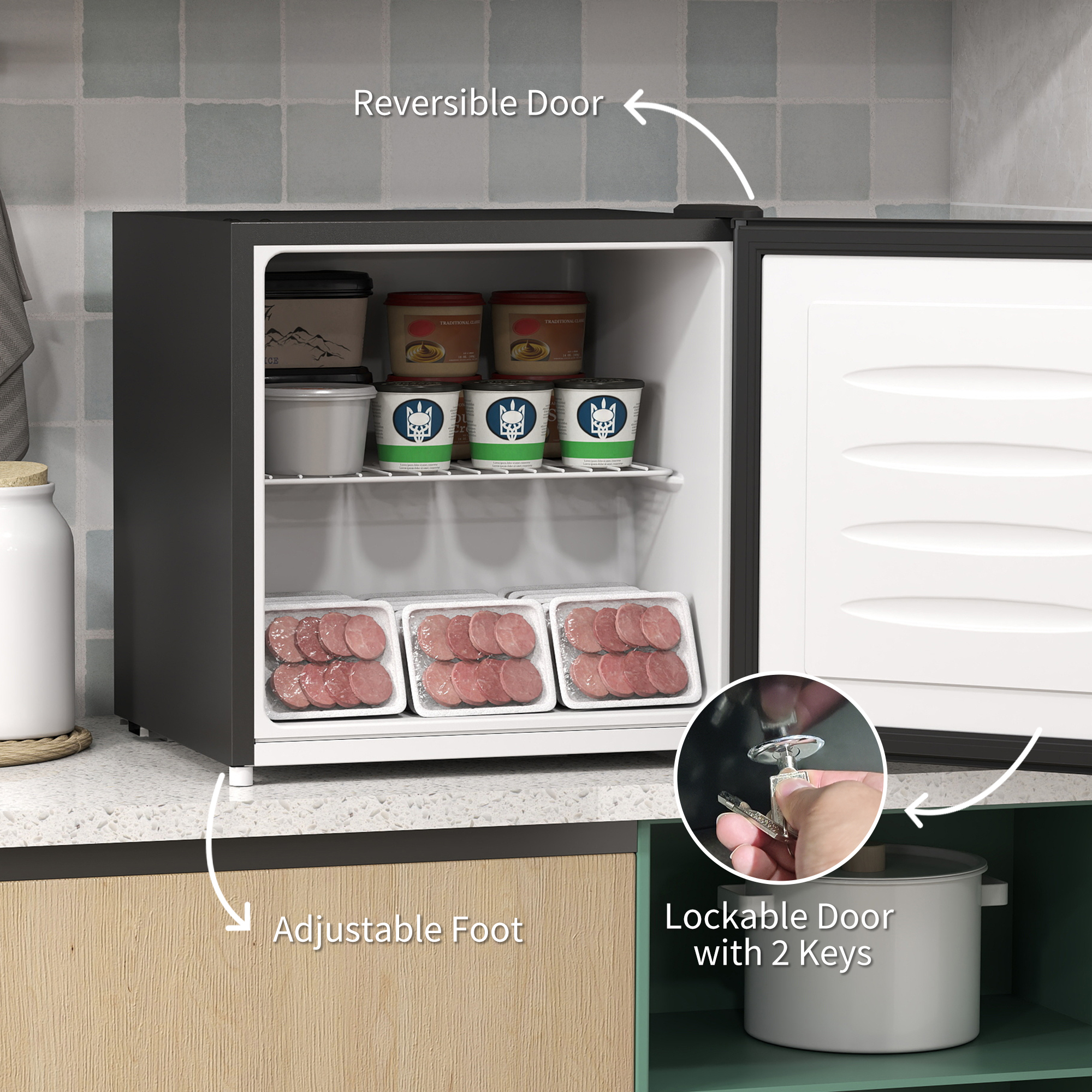 35 Liter Mini Freezer - Black — image 7