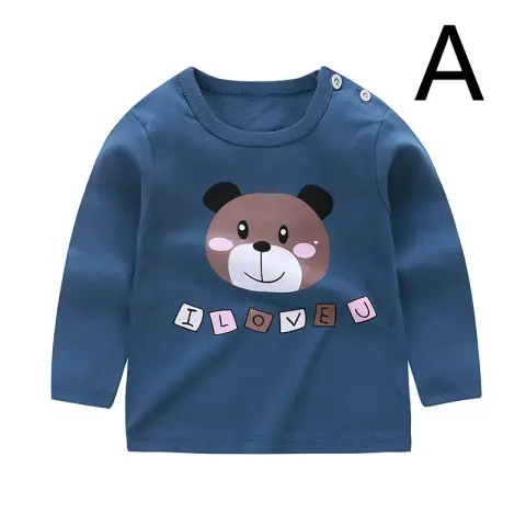 Baby Clothes Boys and Girls Cotton Long-sleeved T-shirt