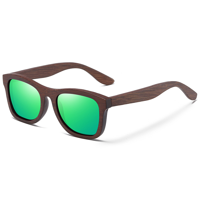 Title 6, Bamboo Wood Sunglasses Wooden Retro Polarized