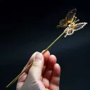 Butterfly Hairpin Gold