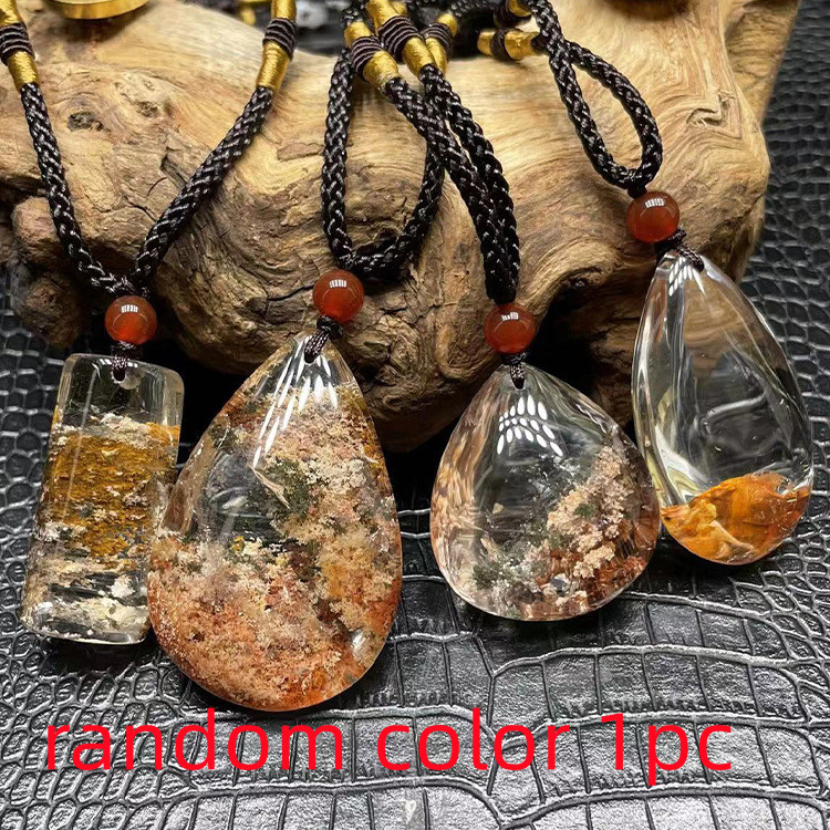 Ghost Pendant Crystal Transparent Full Sweater Necklace — foto 6