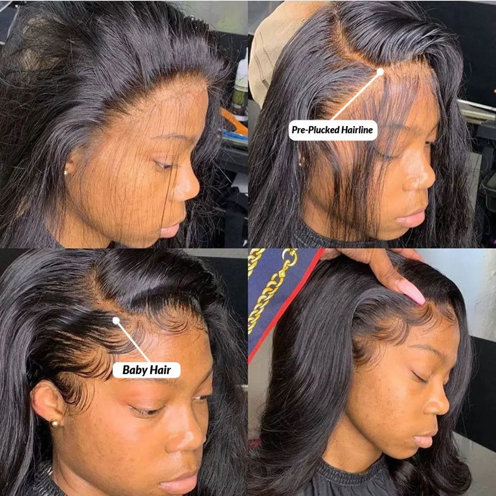360 Full Lace Frontal Body Wave Human