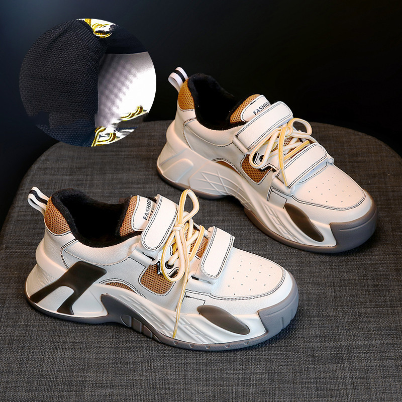 All match Xiaobai Fried Street Daddy Women's Breathable Thin Net Shoes Beige - Shop at LoveMi