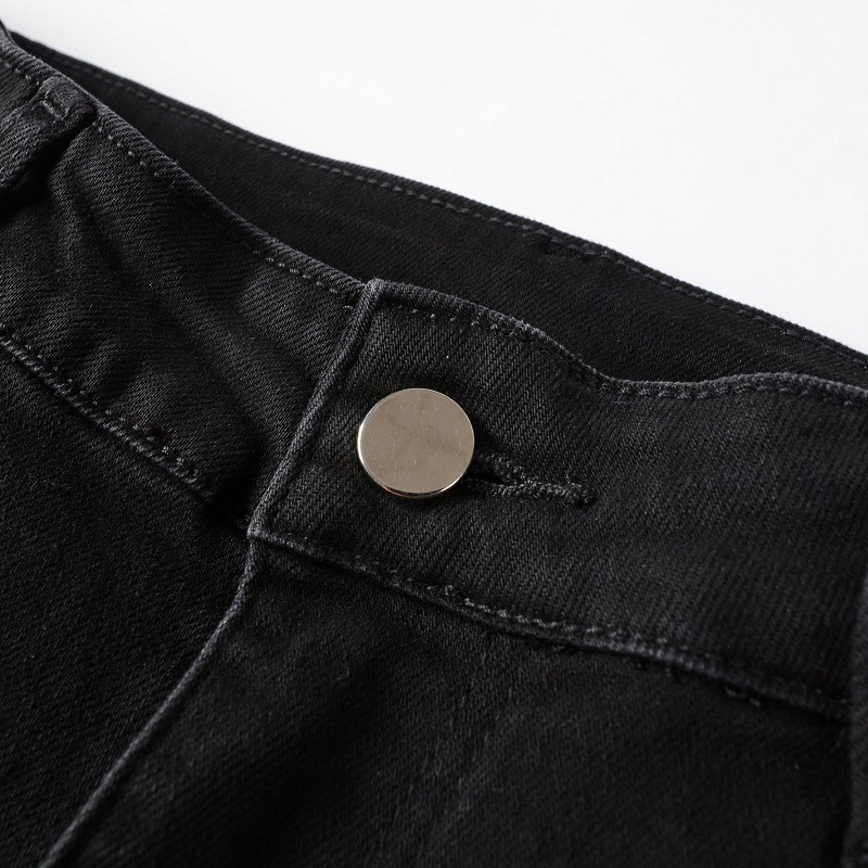 Men's Fashion Holes Patch Slim Jeans