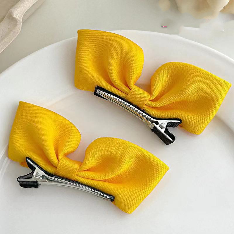 Children's Fabric Three-dimensional Bow Hairpin