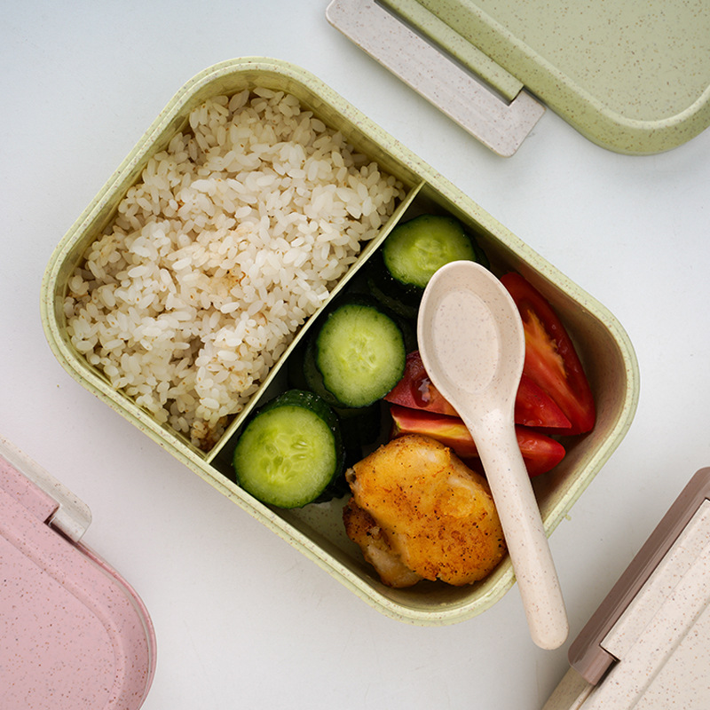 Large-capacity Portable Lunch Box In Pp Material That Can Be Microwaved To Heat The Student Canteen