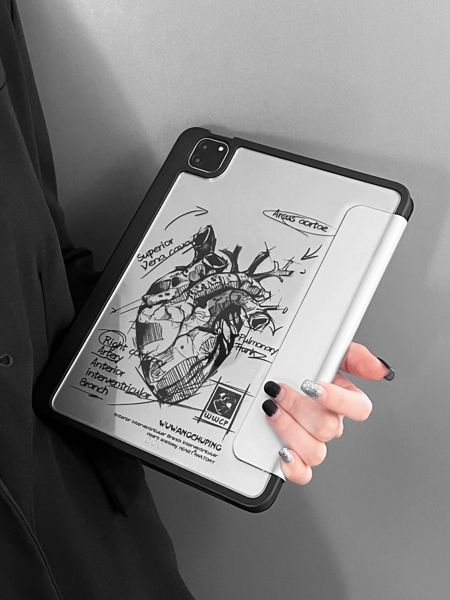 Illustrated Tablet Case (Heart-12.9inches)
