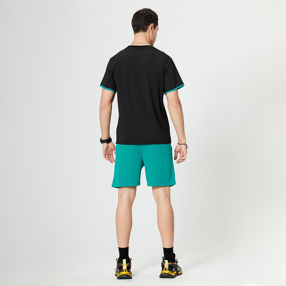 Trendy Men's Round Neck T-shirt Loose Short Sleeves