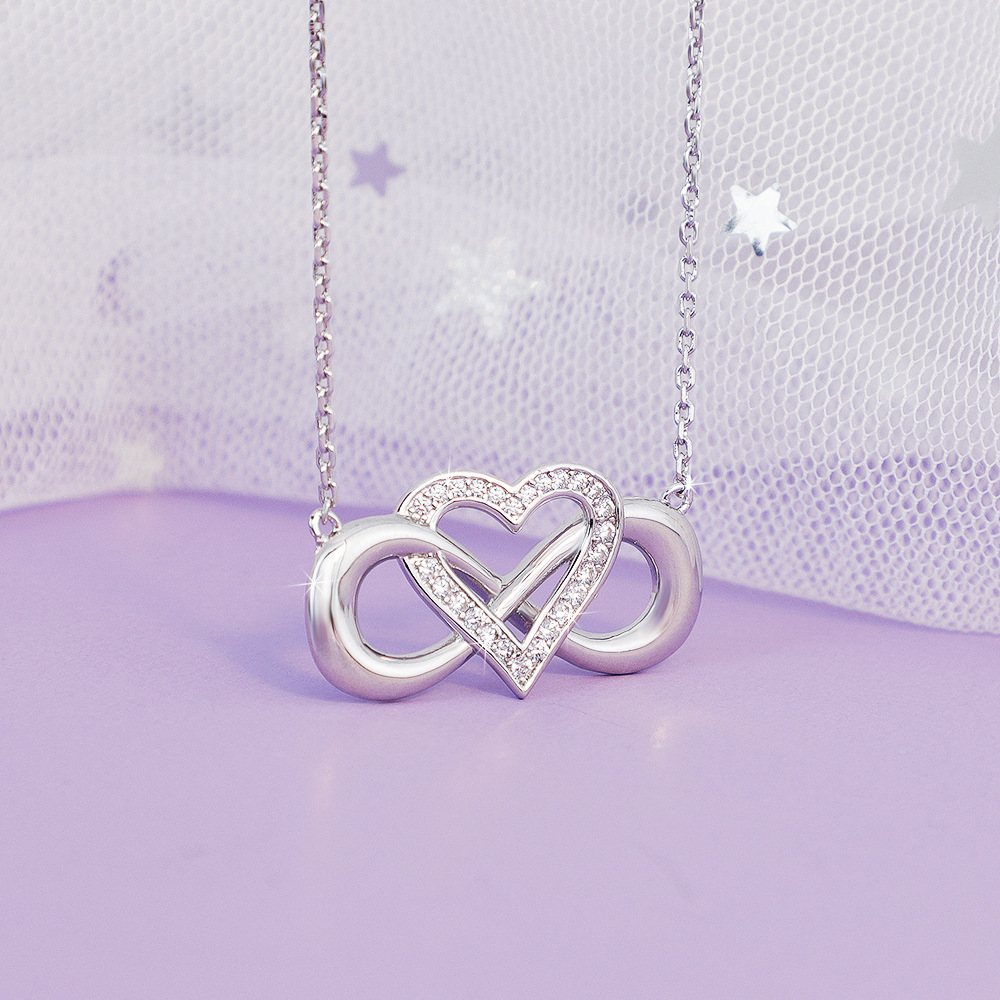 Heart-shaped Cross Clavicle Chain Ins Style Jewelry