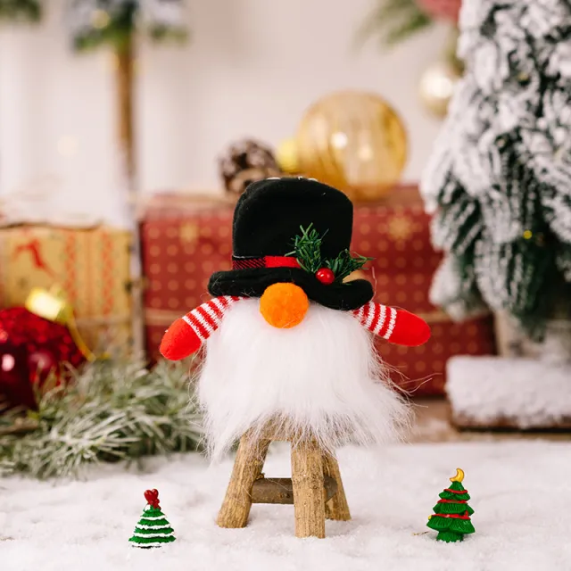 New Christmas Decorative Q Rudolph Luminous Faceless Doll Ornaments Snowman - Shop at LoveMi