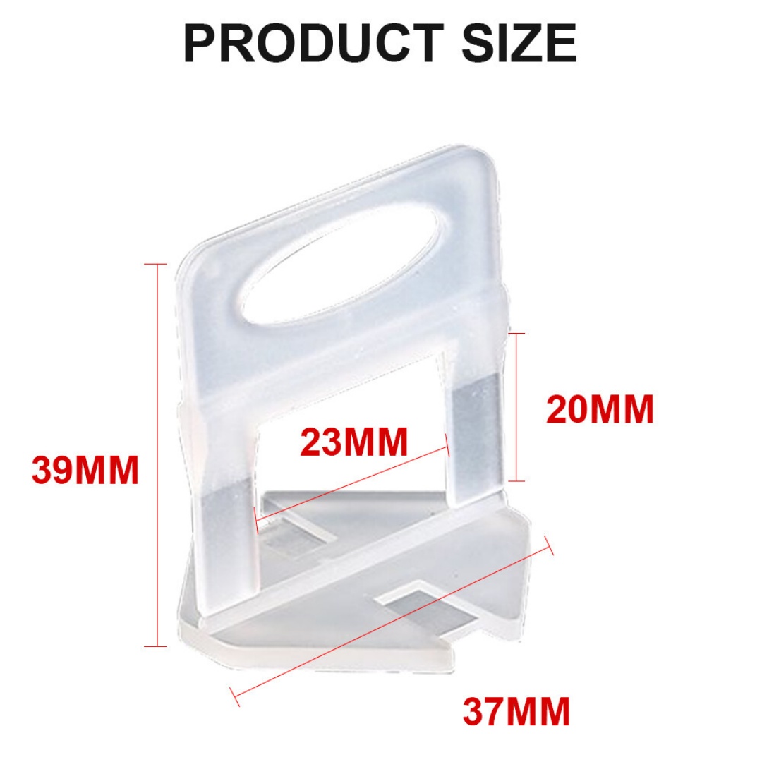 500PCS Tile Leveling System Clips Levelling Spacer Tiling Tool Floor Wall  500pcs Clips 1.5mm