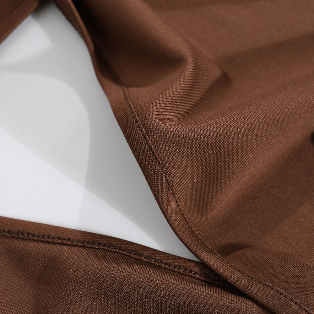 Halter Neck Wrap Top Solid Color Hollow