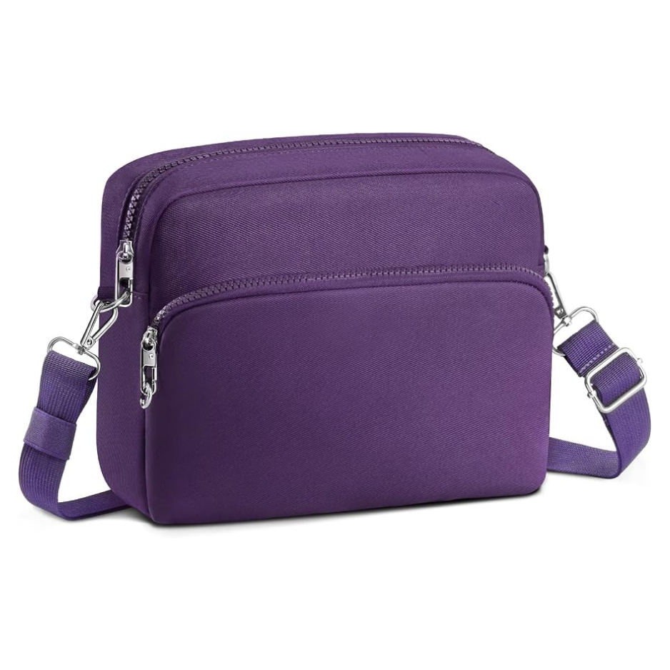 Anti-Theft Crossbody Travel Bag For Women Men, Lightweight Shoulder Bag Classic Design For Trip, Daily Use, Sport