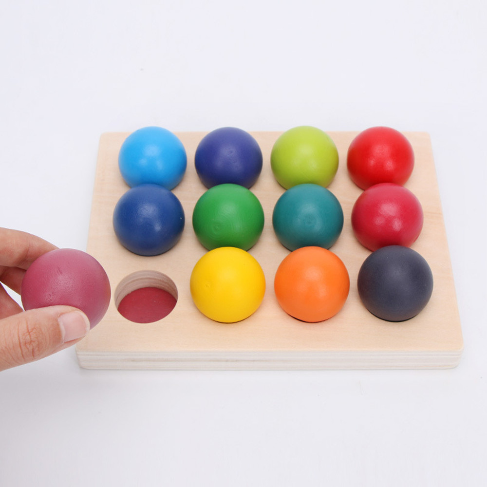 Title 6, Rainbow Sorting Ball 12 Color Matching Board