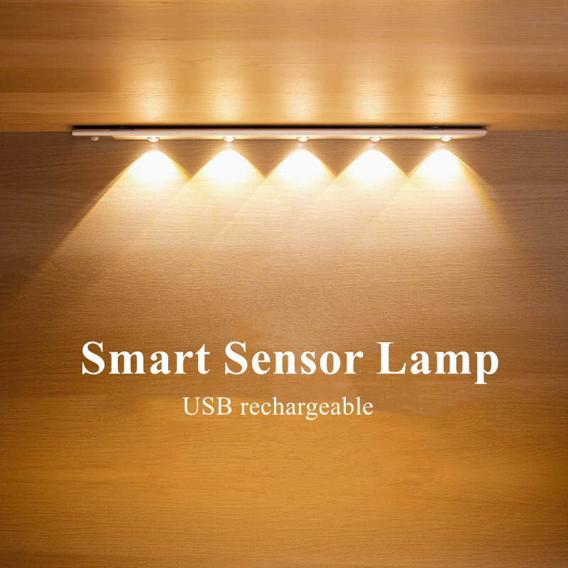 LED Cabinet Light Induction Door Porch Light Strip Corrugated Wireless Wiring-free — foto 4