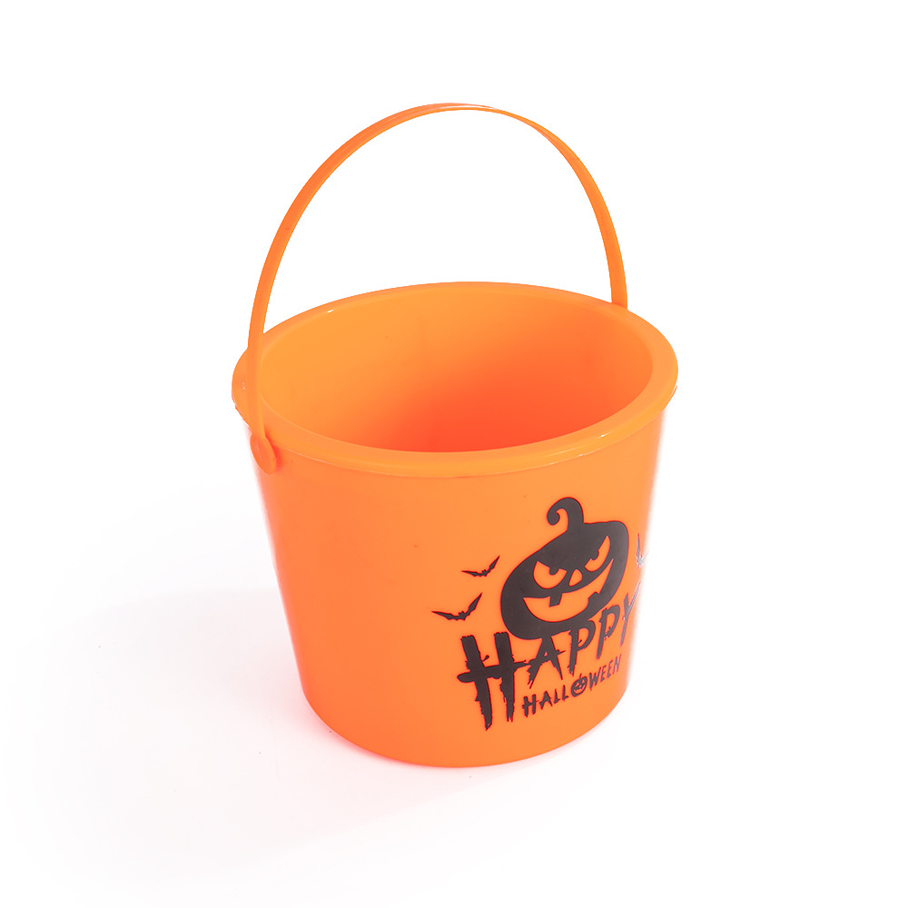 Halloween Portable Glowing Pumpkin Bucket — Orange — image 1 of 5