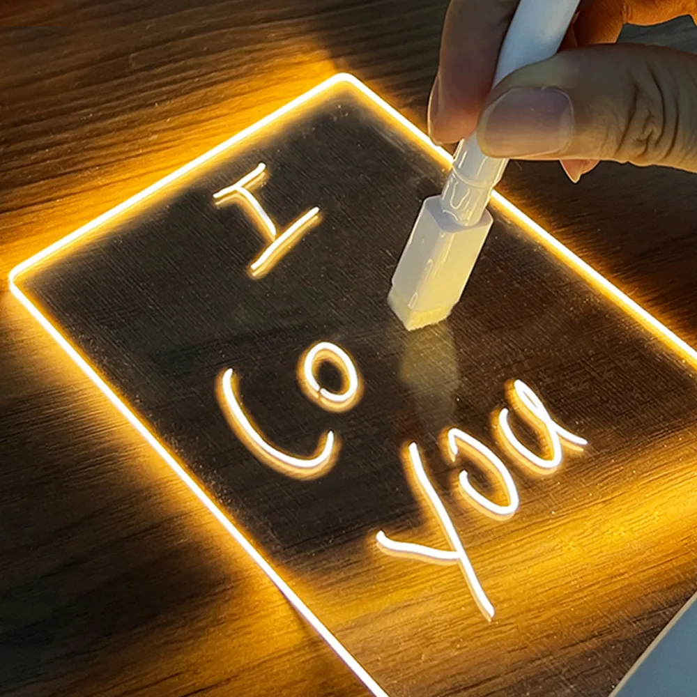 Creative Note Board Led Night Light USB Message Holiday