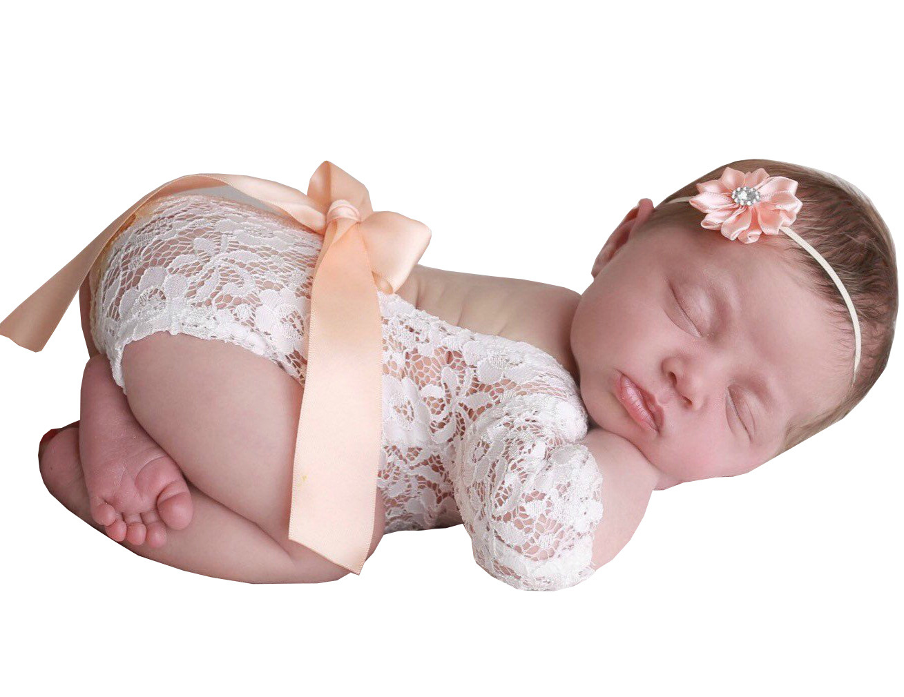 Title 1, Newborn Photography Clothes Tie With Bow Tie La...