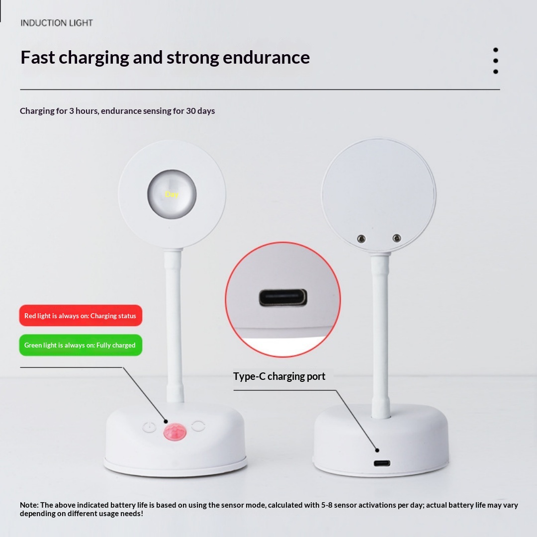 Border Rechargeable, Wire-free Indoor Wall Light, Remote Control Spotlight, Smart LED Motion Sensor Light
