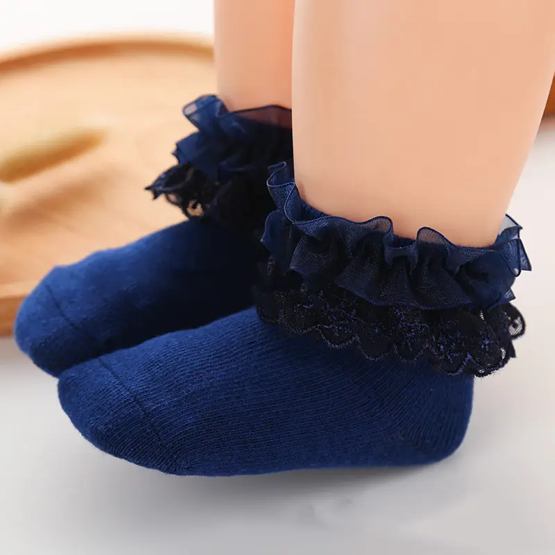 Lace Princess Girls Socks Spring Autumn Baby