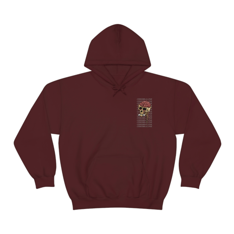 Skull Hoodie Printed European And American Plus Velvet