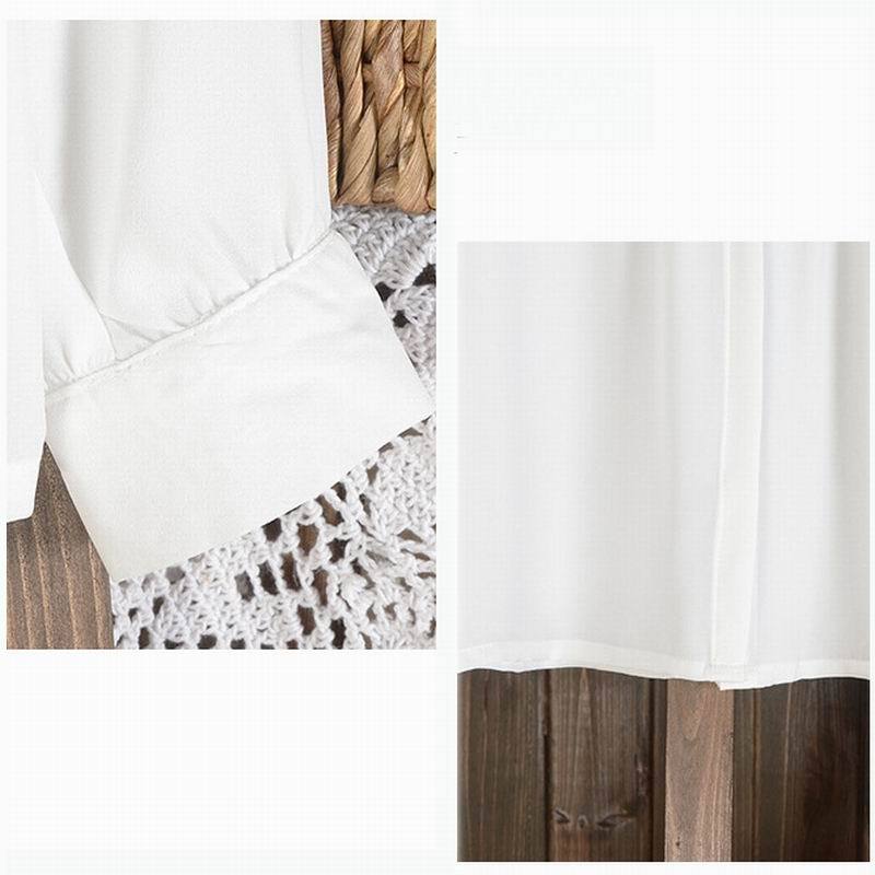 Casual Versatile Plus Size Women's White Long Sleeves