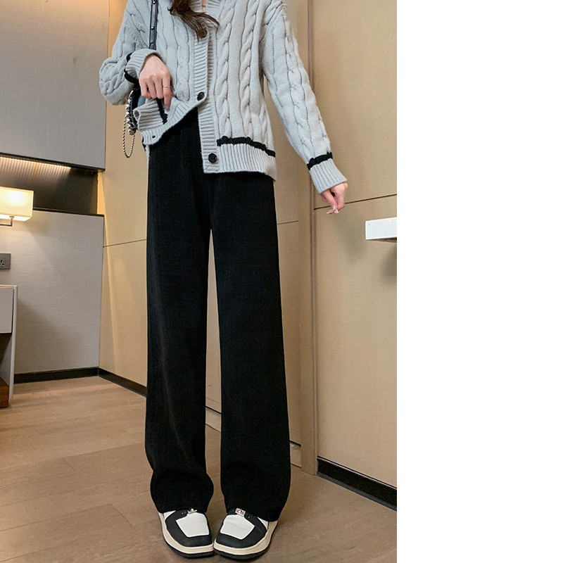 Autumn And Winter Plus Fleece Slim Loose Women's Pants