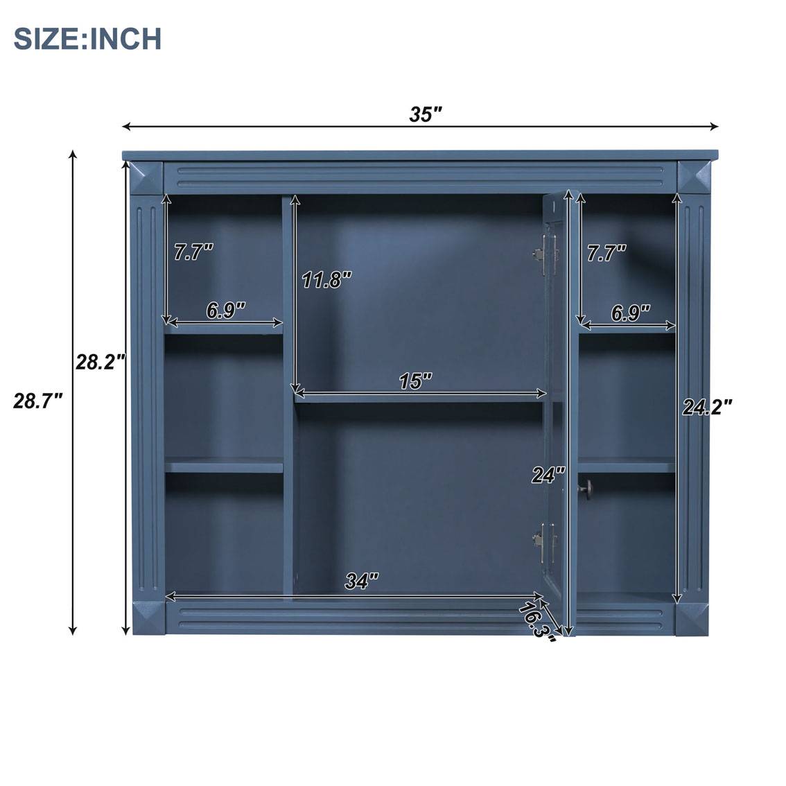 Wall Mounted Bathroom Storage Cabinet Modern Wall Cabinet β photo 6