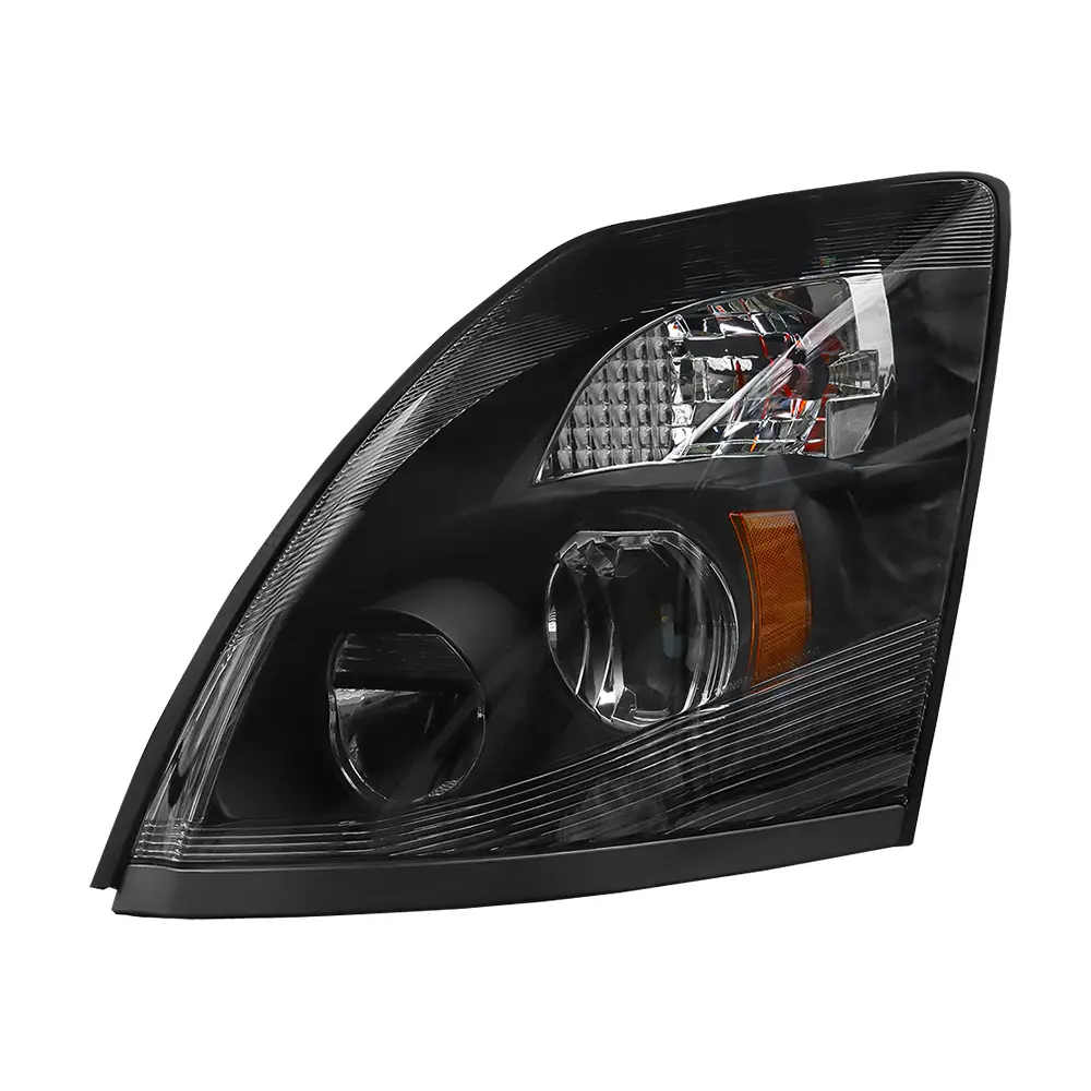 For 2004-2017 Volvo VNL VNX Black LED Headlight Assembly Driver Left Side
