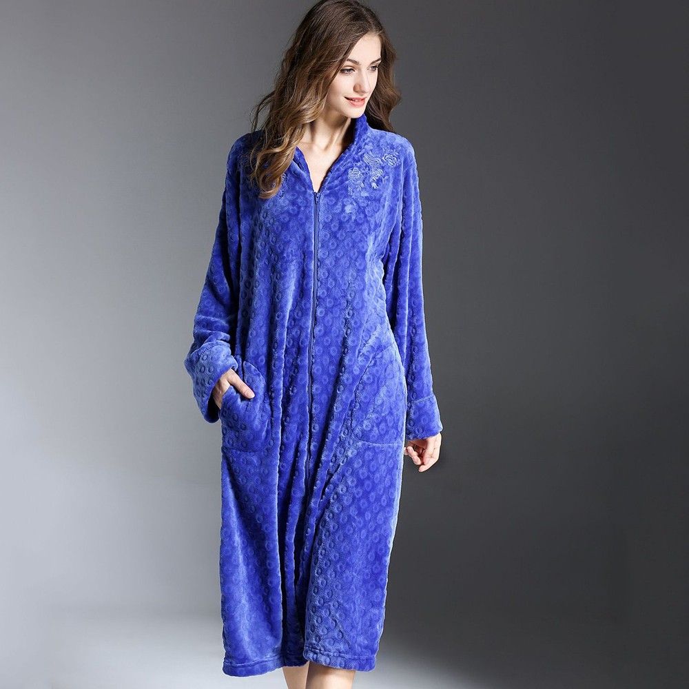 Title 11, Flannel Nightdress With Exquisite Embroidery An...