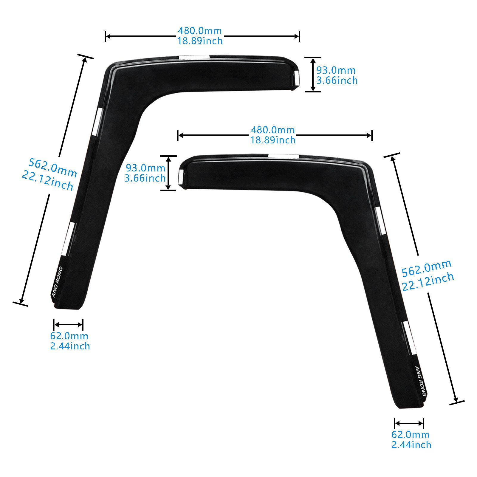 For Ford Transit Custom -On Wind Rain Sun Guard Window Deflectors With Clips — image 4